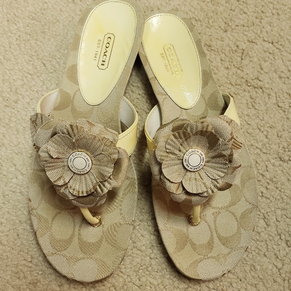 Coach Shoes - Women's Coach Patrisha Sandals Flip Flops 9.5